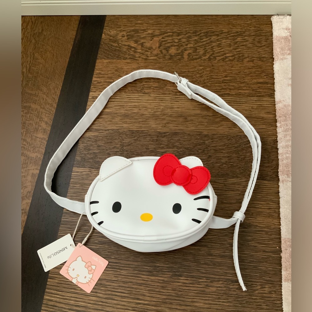 HELLO KITTY SANRIO X MINISO White Red Bow Fanny Pack Bum Bag BRAND NEW with tags - Picture 8 of 10